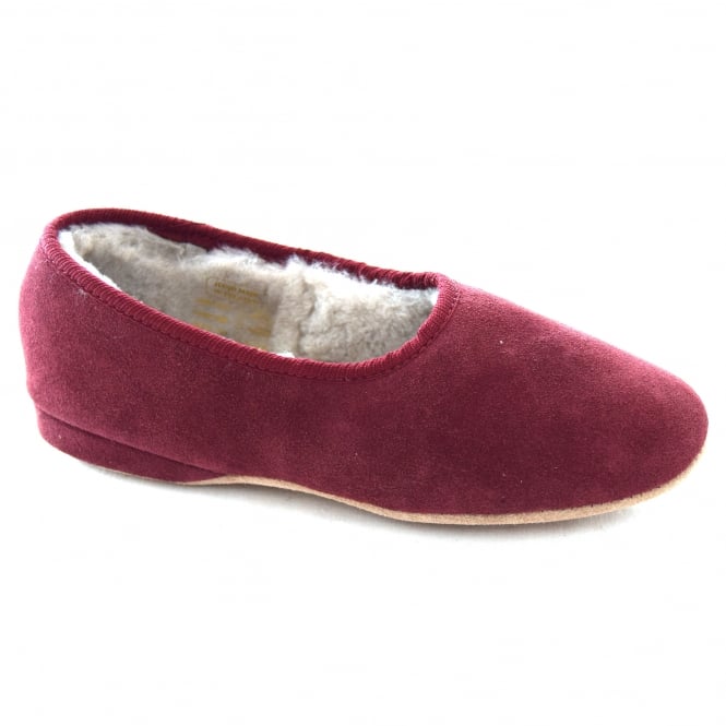 Draper ELLEN LADIES SHEEPSKIN LINED SUEDE SLIPPER