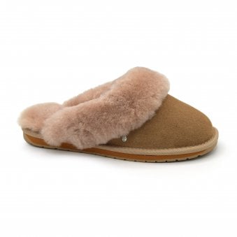 JOLIE LADIES SHEEPSKIN LINED MULE SLIPPER
