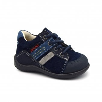 Ricosta Asa Children's Blue Nubuck Leather Boot