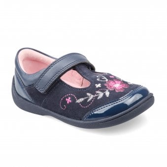 DANCE NAVY SUEDE GIRL'S SHOE