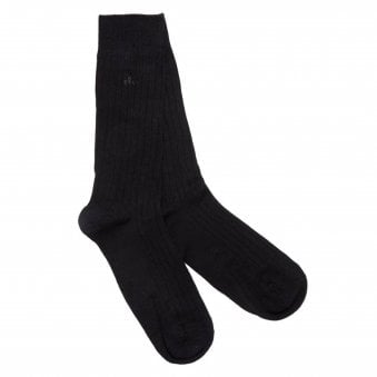 BLACK COMFORT CUFF SOCKS