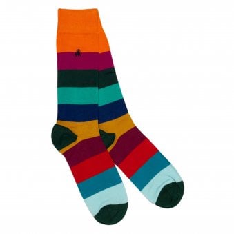 BLOCK STRIPED SOCKS