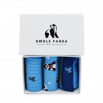 BLUE PANDA SOCK BOX