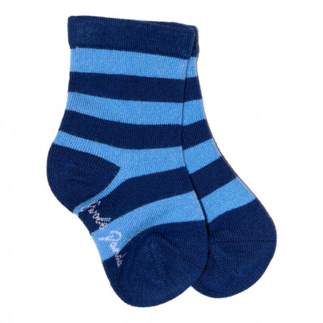 Swole Panda BLUE STRIPE SOCKS KIDS