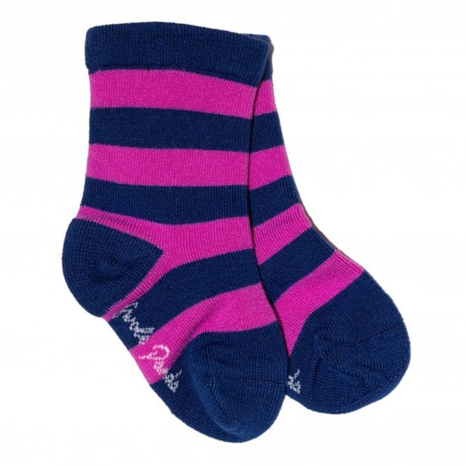 Swole Panda PINK STRIPE SOCKS KIDS