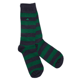 RACING GREEN STRIPED COMFORT CUFF SOCKS