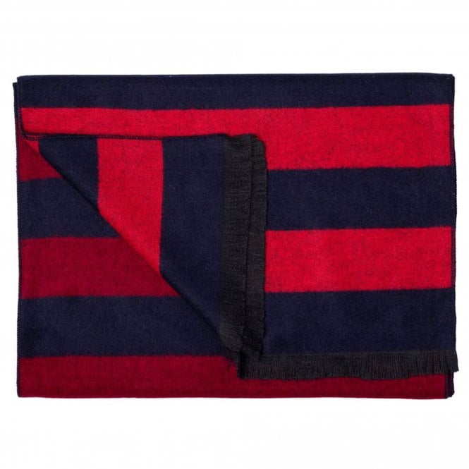 Swole Panda RED/BURGUNDY STRIPE SCARF