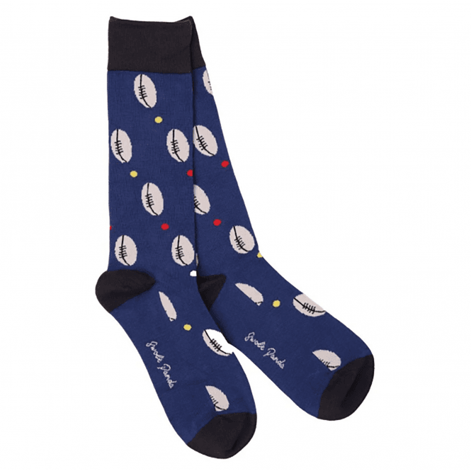 Swole Panda RUGBY BALL BAMBOO SOCKS