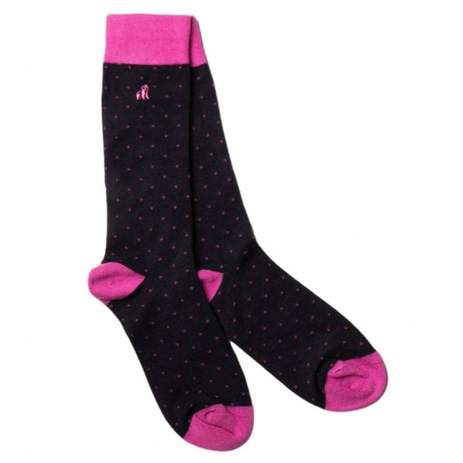 Swole Panda SPOTTED PINK SOCKS