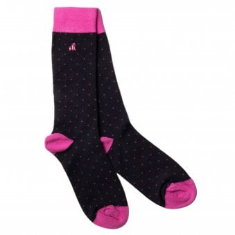 SPOTTED PINK SOCKS