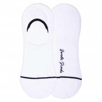 WHITE NO SHOW SOCKS