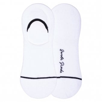 WHITE NO-SHOW SOCKS